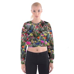 Cactus Cropped Sweatshirt