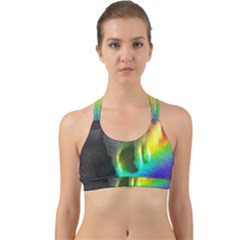 Rainbowcat Back Web Sports Bra by Sparkle