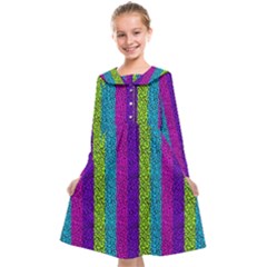 Glitter Strips Kids  Midi Sailor Dress