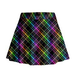 Rainbow Sparks Mini Flare Skirt