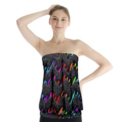Rainbowwaves Strapless Top by Sparkle
