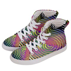 Rainbowwaves Men s Hi-top Skate Sneakers by Sparkle