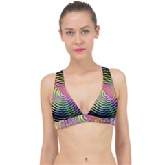 Rainbowwaves Classic Banded Bikini Top by Sparkle