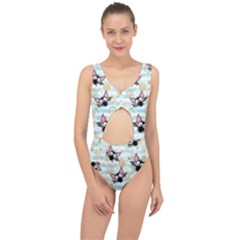 Halloween Bats Center Cut Out Swimsuit by Angelandspot