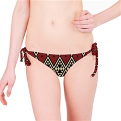 Motif Boho Style Geometric Bikini Bottom by tmsartbazaar