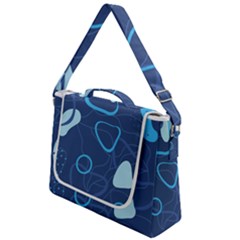 Abstract Blue Pattern Design Box Up Messenger Bag by brightlightarts