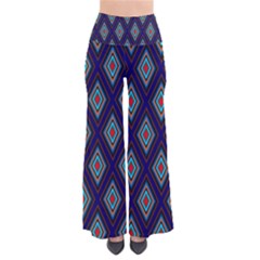 Colorful Diamonds Pattern3 So Vintage Palazzo Pants by bloomingvinedesign