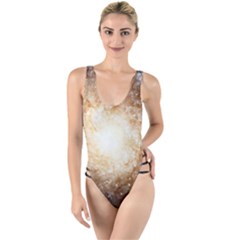 Galaxy Space High Leg Strappy Swimsuit