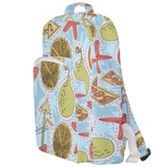 Tropical Pattern Double Compartment Backpack by GretaBerlin