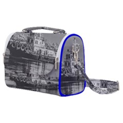 Tugboat At Port, Montevideo, Uruguay Satchel Shoulder Bag by dflcprintsclothing