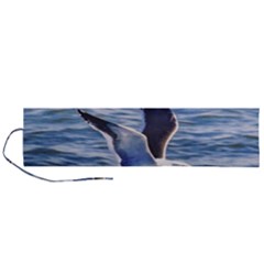 Seagull Flying Over Sea, Montevideo, Uruguay Roll Up Canvas Pencil Holder (l) by dflcprintsclothing