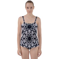 Evil Mandala  Twist Front Tankini Set by MRNStudios