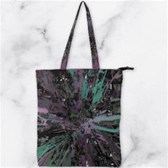 Glitched Out Double Zip Up Tote Bag by MRNStudios