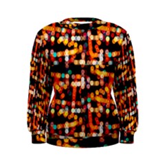 Multicolored Bubbles Print Pattern Women s Sweatshirt