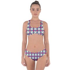 Geometric Criss Cross Bikini Set