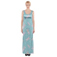 Rabbit  Thigh Split Maxi Dress by SychEva