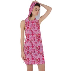 Roses Racer Back Hoodie Dress