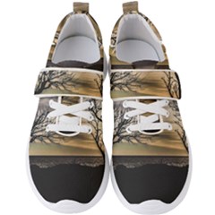 Coastal Sunset Scene At Montevideo City, Uruguay Men s Velcro Strap Shoes by dflcprintsclothing