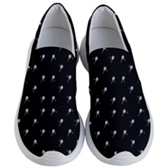 Black And White Tennis Motif Print Pattern Women s Lightweight Slip Ons by dflcprintsclothing