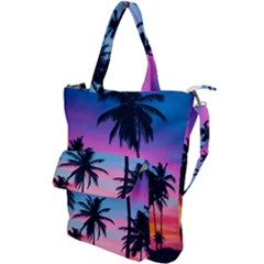 Palms Shoulder Tote Bag by goljakoff