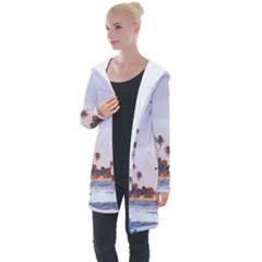 Seascape Longline Hooded Cardigan by goljakoff