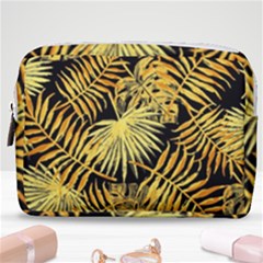 Gold Leaves Make Up Pouch (medium) by goljakoff