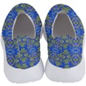 Gold And Blue Fancy Ornate Pattern No Lace Lightweight Shoes View4