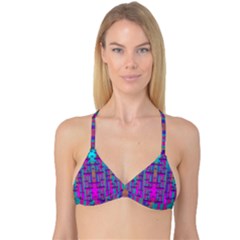 Tropical Rainbow Fishes  In Meadows Of Seagrass Reversible Tri Bikini Top by pepitasart