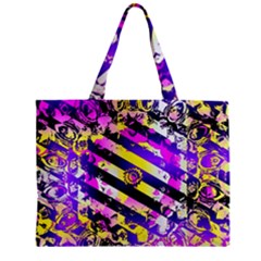 Pop Punk Mandala Zipper Mini Tote Bag by MRNStudios