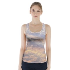 Cloudscape Photo Print Racer Back Sports Top by dflcprintsclothing