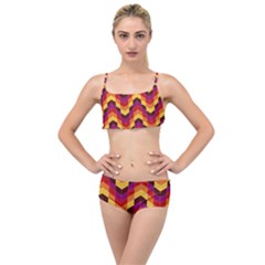 Geometric  Layered Top Bikini Set by Sobalvarro