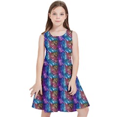 Abstract Illusion Kids  Skater Dress