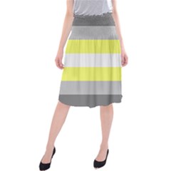 Deminonbinary Pride Flag Lgbtq Midi Beach Skirt by lgbtnation