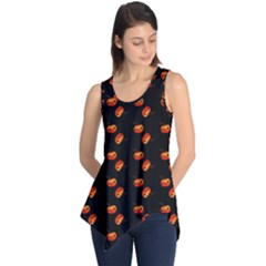 Kawaii Pumpkin Black Sleeveless Tunic by vintage2030