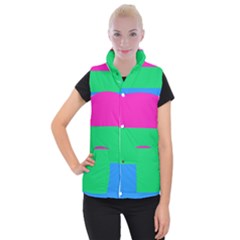 Polysexual Pride Flag Lgbtq Women s Button Up Vest by lgbtnation