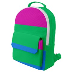 Polysexual Pride Flag Lgbtq Flap Pocket Backpack (small) by lgbtnation