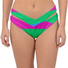 Polysexual Pride Flag Lgbtq Double Strap Halter Bikini Bottom by lgbtnation