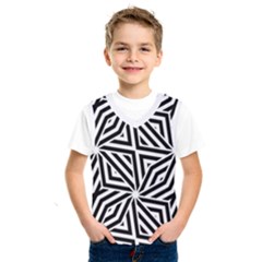 Black And White Abstract Lines, Geometric Pattern Kids  Basketball Tank Top by Casemiro