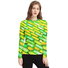 Diagonal Street Cobbles Women s Long Sleeve Rash Guard by essentialimage