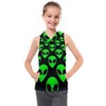 We are WATCHING you! Aliens pattern, UFO, faces Kids Sleeveless Hoodie We are WATCHING you! Aliens pattern, UFO, faces Kids Sleeveless Hoodie