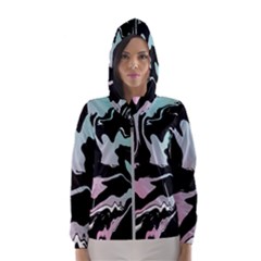 Painted Lines Women s Hooded Windbreaker by designsbymallika