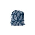 Blue leaves Drawstring Pouch (XS) View2