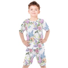 Flowers Kids  Tee And Shorts Set