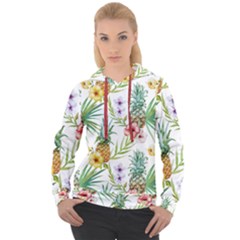 Tropical Pineapples Women s Overhead Hoodie by goljakoff