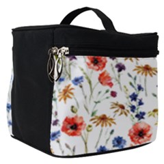 Flowers Pattern Make Up Travel Bag (small) by goljakoff