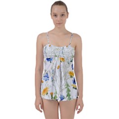 Summer Flowers Babydoll Tankini Set by goljakoff