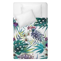 Tropical Flowers Pattern Duvet Cover Double Side (single Size) by goljakoff