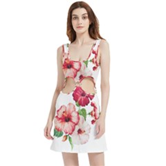 Flawers Velvet Cutout Dress by goljakoff