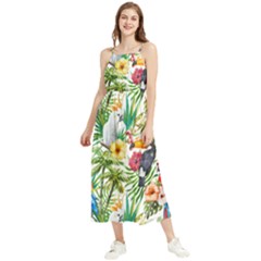 Jungle Birds Boho Sleeveless Summer Dress by goljakoff