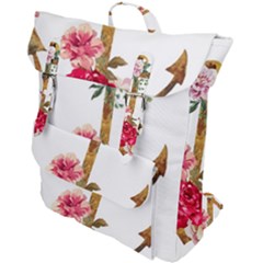 Flowers Anchor Buckle Up Backpack